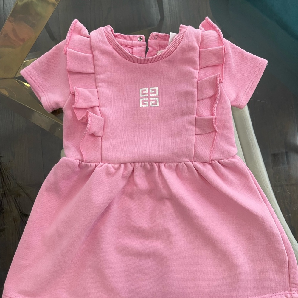 Givenchy Pink Ruffle Kids Dress